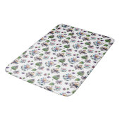 ステンドグラスエレガントシックなフローラルパターン バスマット (アングル)