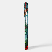 ステンドグラスエレガントトナカイフェスティバルホリデー Case-Mate iPhoneケース (裏面 / 左)