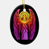 ステンドグラスエンジェルオーナメント セラミックオーナメント (裏面)