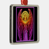 ステンドグラスエンジェルオーナメント メタルオーナメント (右)