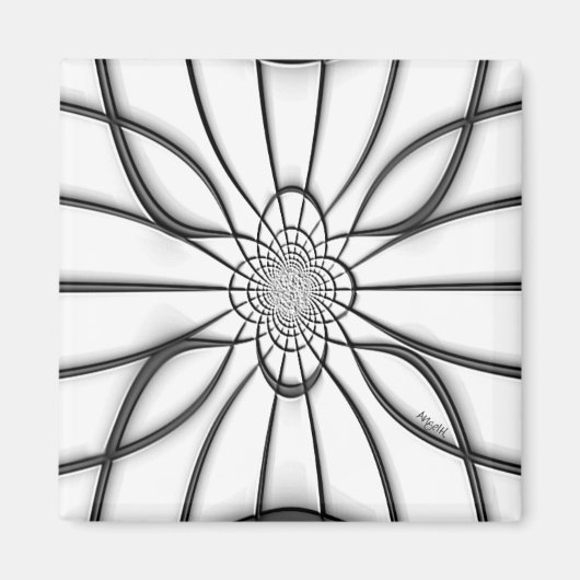 ステンドグラスエンボスエレガンス磁石 マグネット (正面)