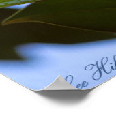 ステンドグラスカイ南マグノリアのポスタープリント ポスター (角)