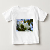 ステンドグラスカイ南マグノリアギフトアパレル ベビーTシャツ (正面)