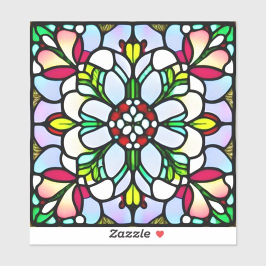 ステンドグラスカスタムのカットのビニールシール シール (シート)