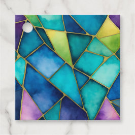 ステンドグラスカラフルアートギフトラベル フェイバータグ