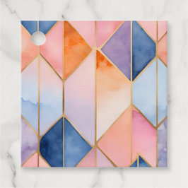 ステンドグラスカラフルアートギフトラベル フェイバータグ