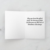 ステンドグラスカラフルエンジェルウィングスクリスマスカード シーズンカード (内部)