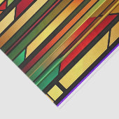 ステンドグラスカラフルストライプアートワーク 薄葉紙 (詳細)