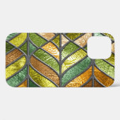 ステンドグラスカラフルテクスチャ： 3Dエレガンス。 Case-Mate iPhoneケース (裏面 (横))
