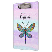 ステンドグラスカラフルトンボの翼 クリップボード (左)