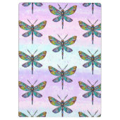 ステンドグラスカラフルトンボの翼 クリップボード (裏面)