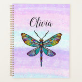 ステンドグラスカラフルトンボの翼 プランナー手帳 (正面)