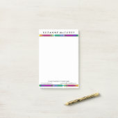 ステンドグラスカラフルホームステージビジネス ポストイット (デスク上)