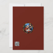 ステンドグラスカラフルヴィンテージクリスマスカード