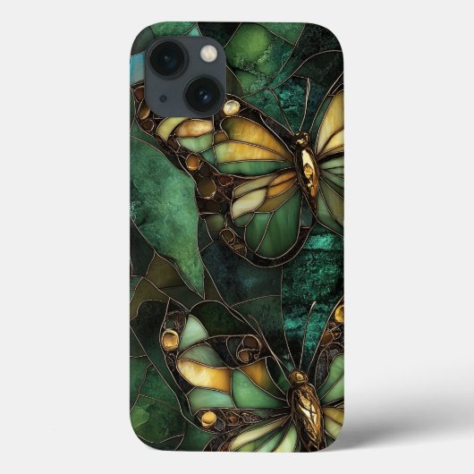 ステンドグラスガーデンバタフライ夢 Case-Mate iPhoneケース (裏面)