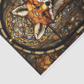 ステンドグラスキツネ 薄葉紙 (詳細)