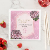 ステンドグラスクピンクローズスリーピング美しいおとぎ話 (インサイチュ)