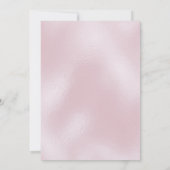 ステンドグラスクピンクローズスリーピング美しいおとぎ話 招待状 (裏面)