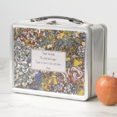 ステンドグラスクリスチャンキッズランチタイム祈りの言葉 メタルランチボックス (インサイチュ)