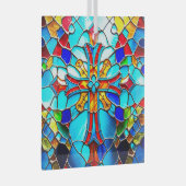 ステンドグラスクロスライトキャッチャー用ガラスオーナメント ガラスオーナメント (正面右)