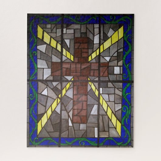 ステンドグラスクロス ジグソーパズル (縦)