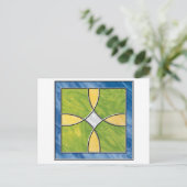 ステンドグラスクロス ポストカード (スタンド正面)