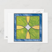 ステンドグラスクロス ポストカード (正面/裏面)