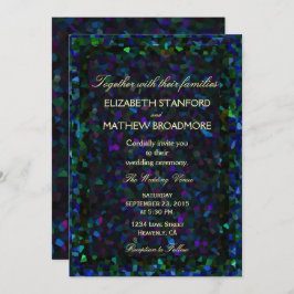 ステンドグラスグリッター 招待状