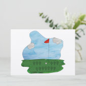 ステンドグラスゴルフパーティー招待状 招待状 (スタンド正面)