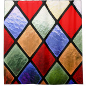 ステンドグラスシャワーカーテン シャワーカーテン (正面)