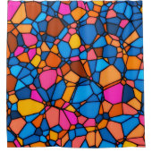 ステンドグラスシャワーカーテン シャワーカーテン (正面)