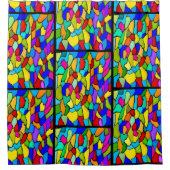 ステンドグラスシャワーカーテン シャワーカーテン (正面)