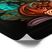 ステンドグラスシーホース ポスター (角)