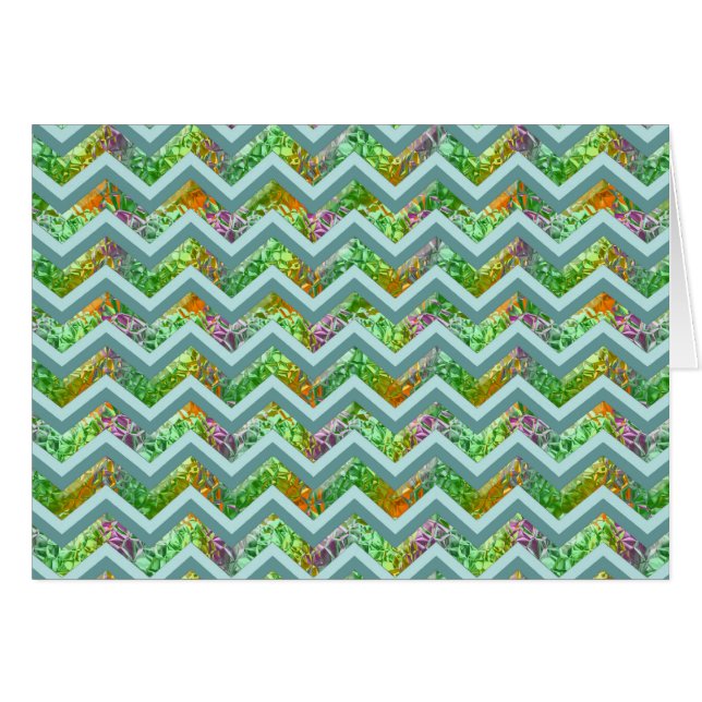 ステンドグラスジグザグ (正面横)