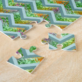 ステンドグラスジグザグ ジグソーパズル (側面)