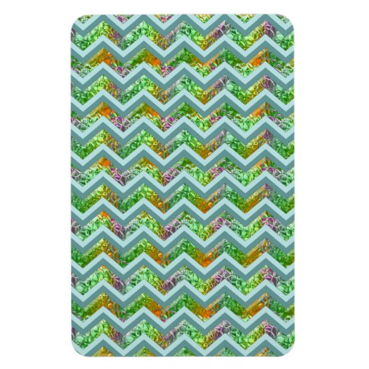 ステンドグラスジグザグ マグネット (縦)