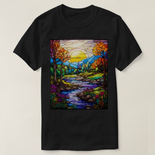 ステンドグラススタイルシェナンドアバレー Tシャツ (デザイン正面)