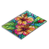 ステンドグラススタイルハイビスカス ノートブック (左側)