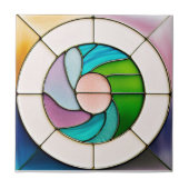 ステンドグラススタイルパターン タイル (正面)