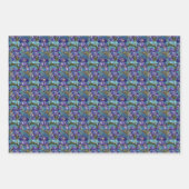 ステンドグラススタイルフローラ ラッピングペーパーシート (正面)