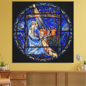 ステンドグラススタイル出生 キャンバスプリント (インサイチュ (リビング))