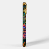 ステンドグラススタイル孔雀タフIphoneケース Case-Mate iPhoneケース (裏面 / 右)