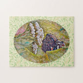 ステンドグラススタイル蝶パズル ジグソーパズル (横)