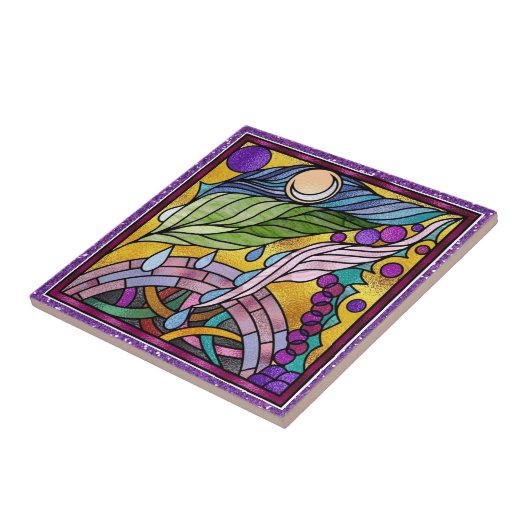 ステンドグラスタイルデザイン- SRF タイル (側面)