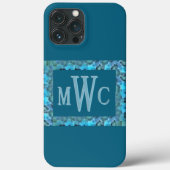 ステンドグラスターコイズ-MWC Case-Mate iPhoneケース (裏面)