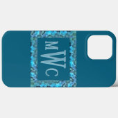 ステンドグラスターコイズ-MWC Case-Mate iPhoneケース (裏面 (横))