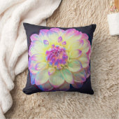 ステンドグラスダリア枕 クッション (ブランケット)