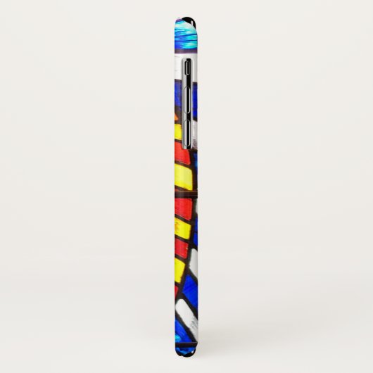 ステンドグラスデザインと宗教姿。 Case-Mate iPhoneケース (裏面/左)