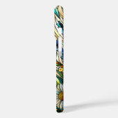 ステンドグラスデザインワイルドフラワーと蝶 Case-Mate iPhoneケース (裏面 / 左)