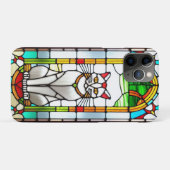 ステンドグラスデザイン猫 Case-Mate iPhoneケース (裏面(横))